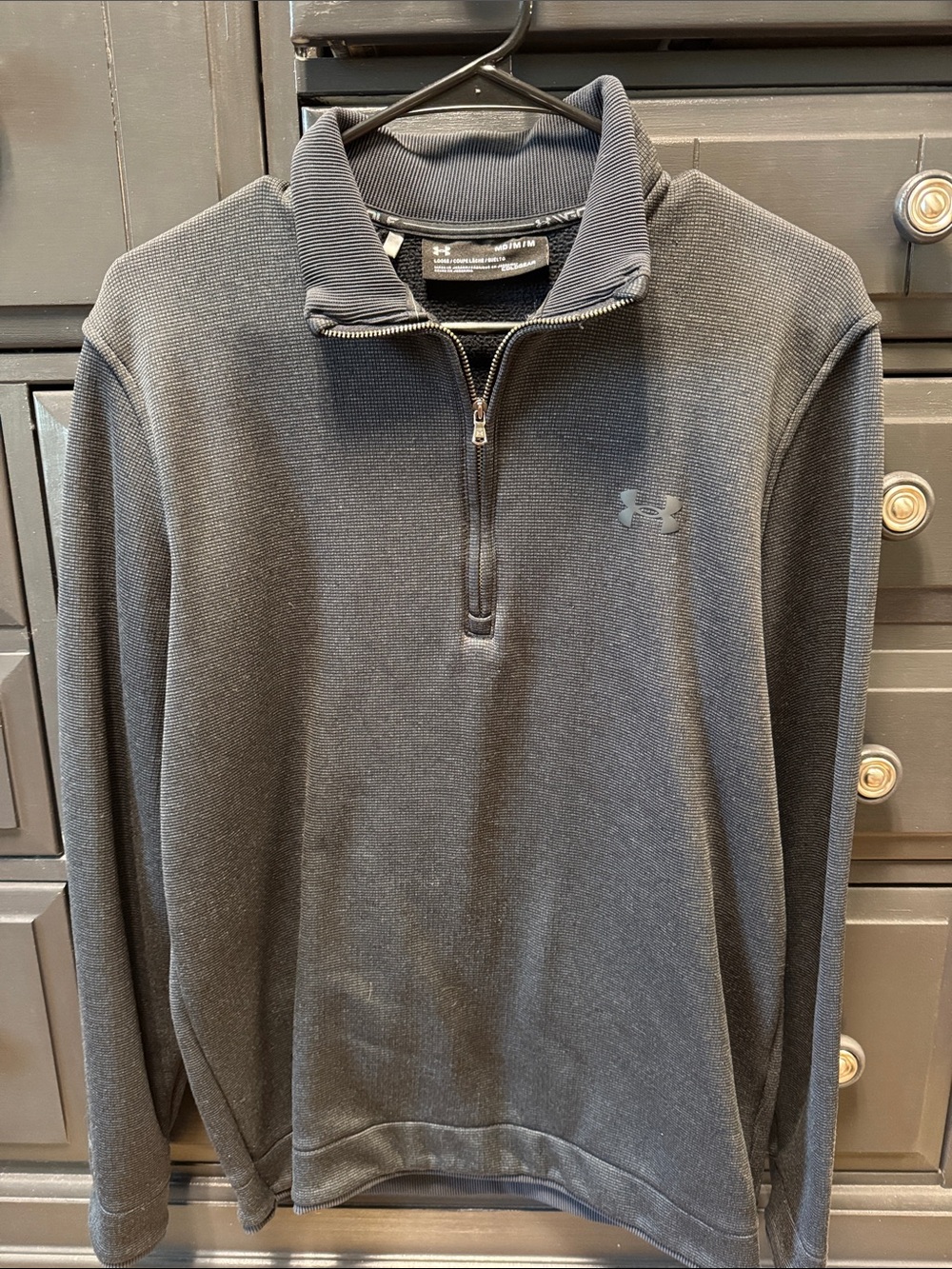 Under Armour Charcoal Black Half-Zip Pullover